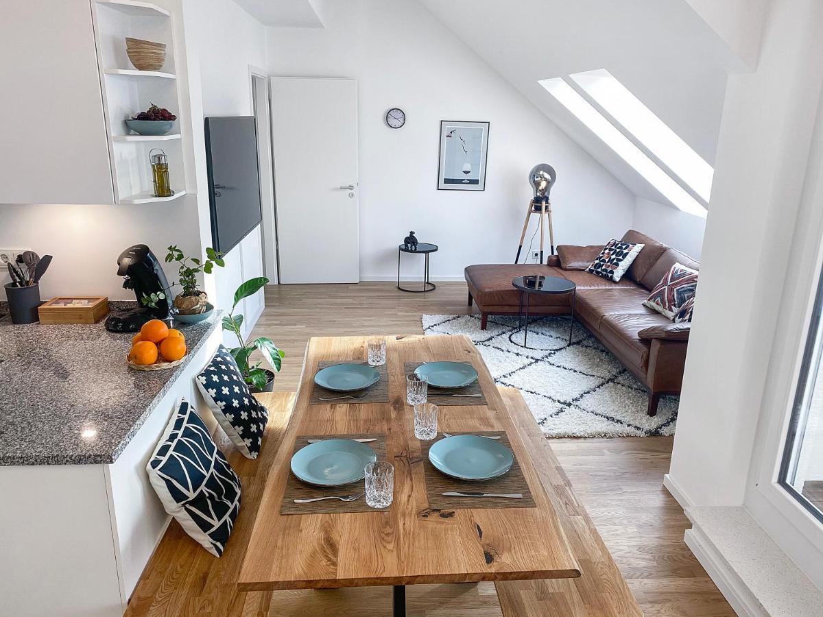Modern & Stylisch - Penthouse-Feeling Nahe Flughafen Muenchen Apartment Freising Exterior foto