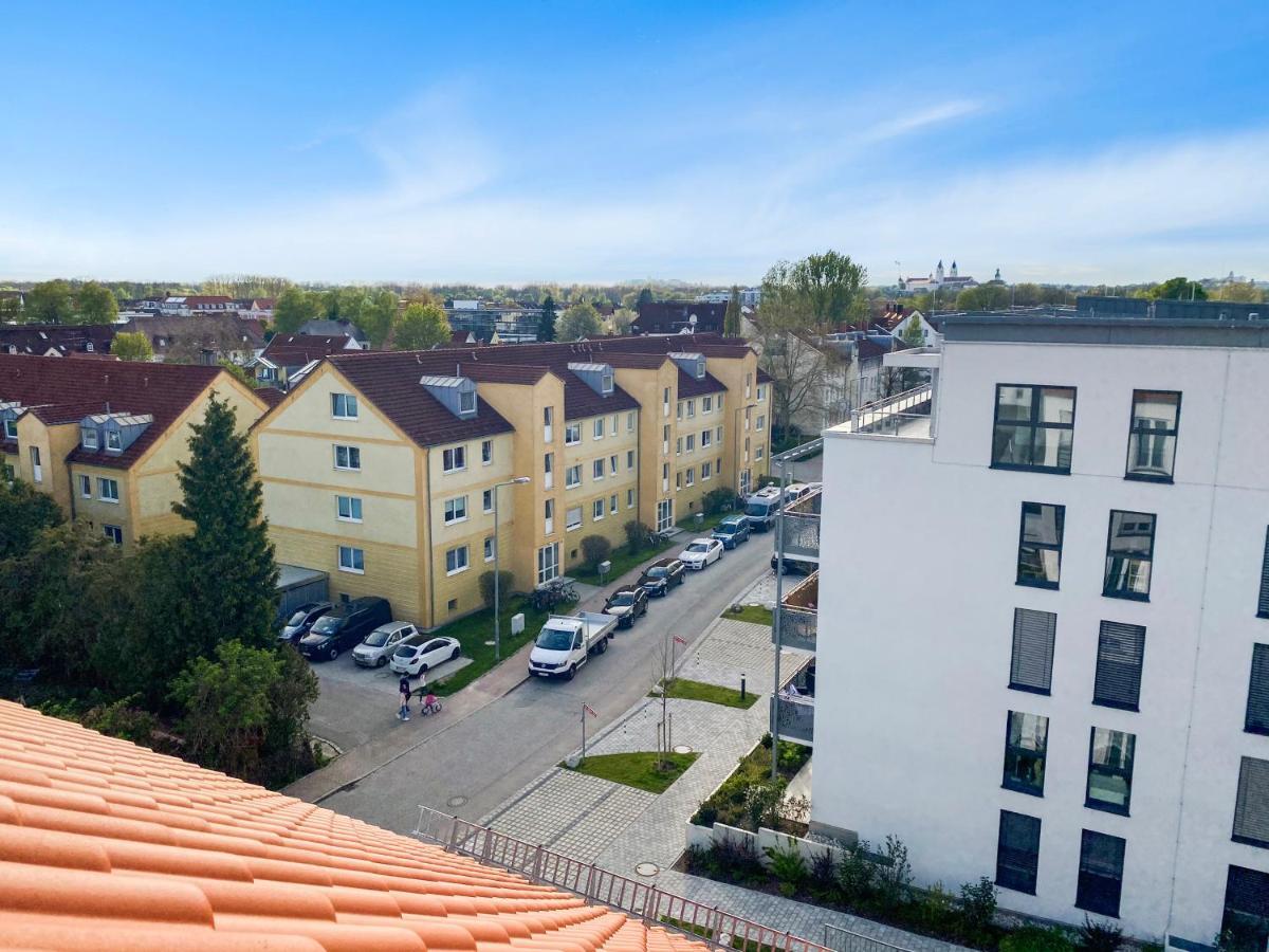 Modern & Stylisch - Penthouse-Feeling Nahe Flughafen Muenchen Apartment Freising Exterior foto